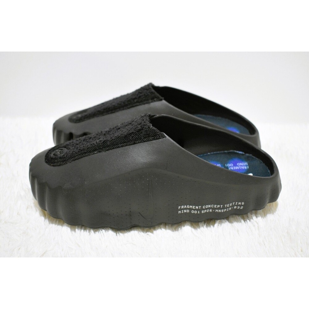 Nike Mind 001 Black x Fragment Slides Men Size 9 Wmn's 10 (Runs small size up 1)